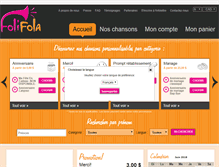Tablet Screenshot of folifola.com